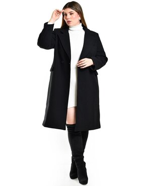 Abrigo Roman Fashion cruzado para mujer