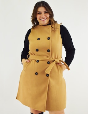 Abrigo Roman Fashion abierto para mujer