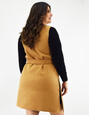 Abrigo Roman Fashion abierto para mujer