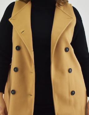 Abrigo Roman Fashion abierto para mujer