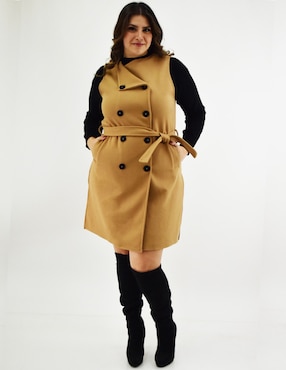 Abrigo Roman Fashion abierto para mujer