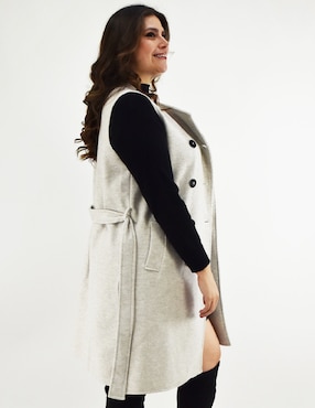 Abrigo Roman Fashion abierto para mujer
