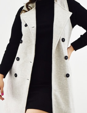 Abrigo Roman Fashion abierto para mujer