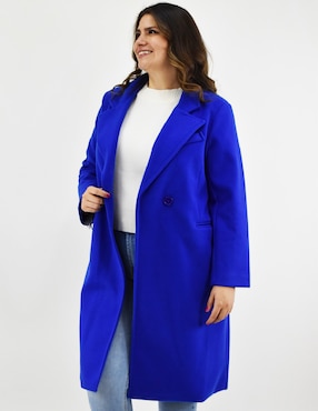 Abrigo Roman Fashion cruzado para mujer