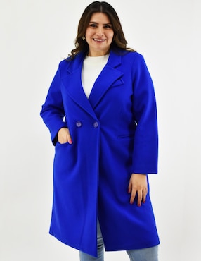 Abrigo Roman Fashion cruzado para mujer