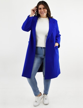 Abrigo Roman Fashion cruzado para mujer