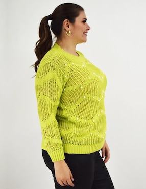 Suéter Roman Fashion cuello redondo para mujer