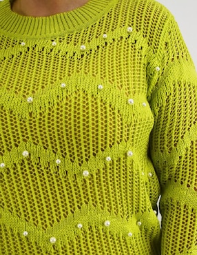 Suéter Roman Fashion cuello redondo para mujer