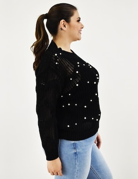 Suéter Roman Fashion cuello redondo para mujer