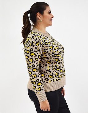 Suéter Roman Fashion cuello redondo para mujer