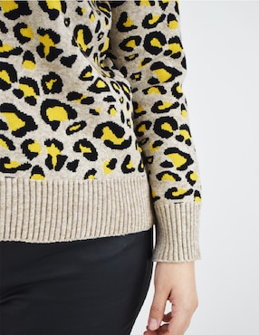Suéter Roman Fashion cuello redondo para mujer