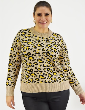 Suéter Roman Fashion cuello redondo para mujer