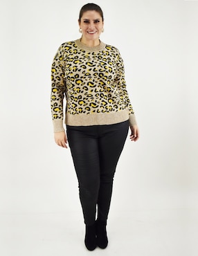 Suéter Roman Fashion cuello redondo para mujer