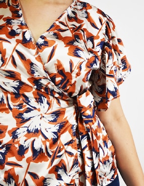 Blusa Roman Fashion manga corta para mujer