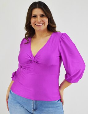 Blusa Roman Fashion manga larga para mujer