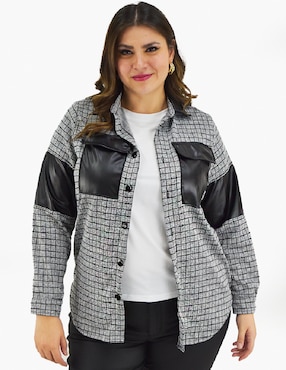 Blusa camisera Roman Fashion manga larga para mujer