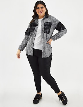 Blusa camisera Roman Fashion manga larga para mujer