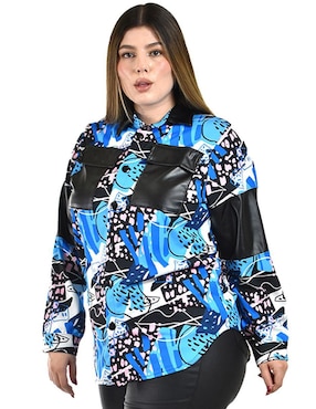 Blusa camisera Roman Fashion manga larga para mujer