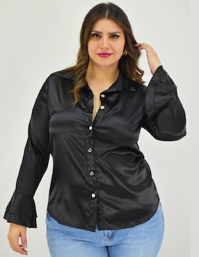Blusa Roman Fashion manga larga para mujer