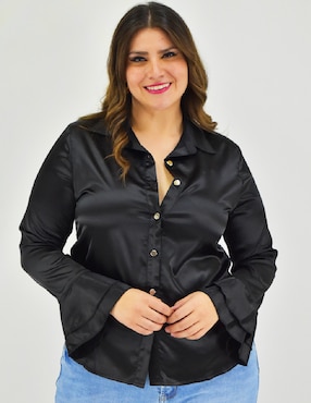 Blusa Roman Fashion manga larga para mujer