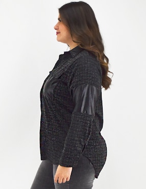 Blusa camisera Roman Fashion manga larga para mujer