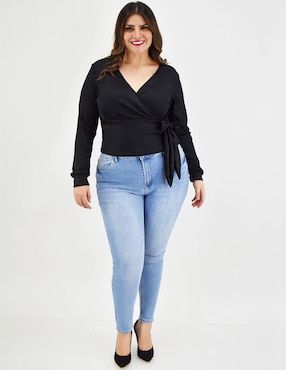 Blusa Roman Fashion manga larga para mujer