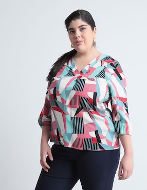 Blusa The Pattern Manga 3/4 Para Mujer