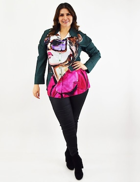 Blusa camisera Roman Fashion manga larga para mujer