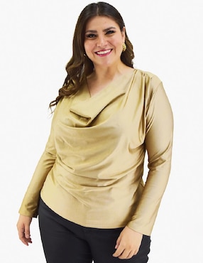 Blusa Roman Fashion manga larga para mujer