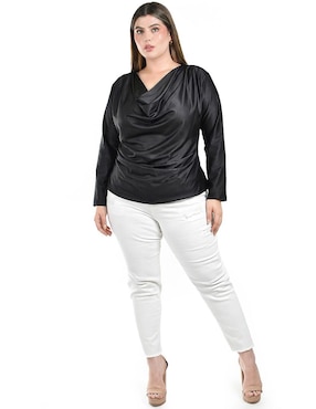 Blusa Roman Fashion manga larga para mujer