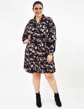 Vestido arriba de la rodilla casual Roman Fashion para mujer