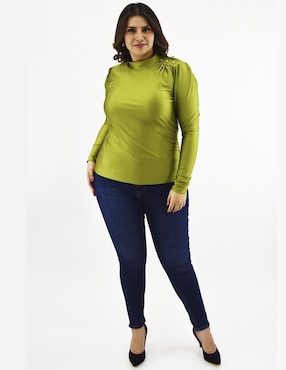 Blusa Roman Fashion manga larga para mujer