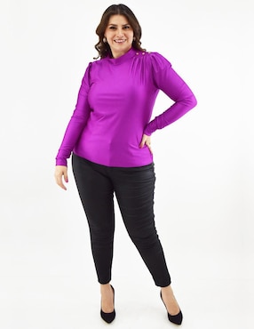 Blusa Roman Fashion manga larga para mujer