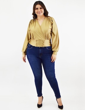 Blusa Roman Fashion manga larga para mujer