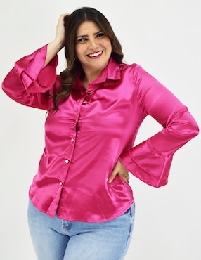 Blusa Roman Fashion manga larga para mujer
