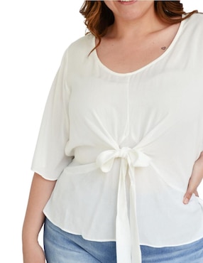 Blusa túnica Roman Fashion manga 3/4 para mujer