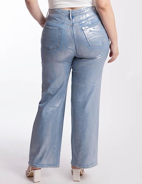 Jeans straight Roman Fashion corte cintura para mujer