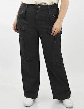 Jeans Relajado Roman Fashion Corte Cintura Para Mujer