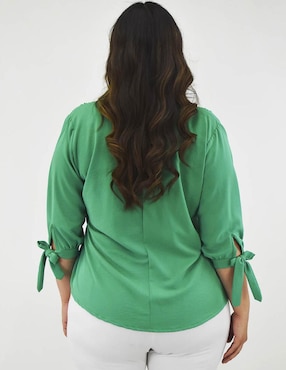 Blusa Roman Fashion manga 3/4 para mujer