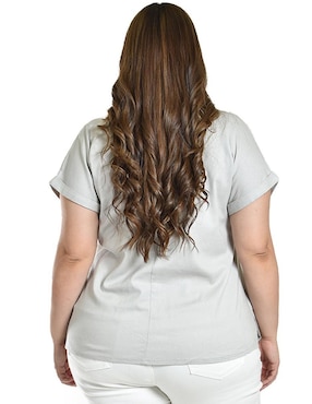 Blusa Roman Fashion manga corta para mujer