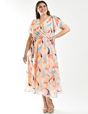Vestido midi casual Roman Fashion para mujer