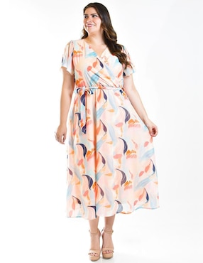 Vestido midi casual Roman Fashion para mujer