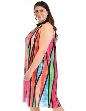 Vestido a la rodilla de fiesta Roman Fashion