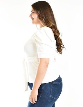 Blusa Roman Fashion manga corta para mujer