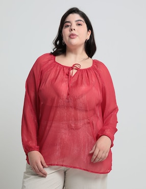 Blusa The Pattern Manga Larga Para Mujer