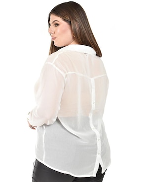 Blusa Roman Fashion manga larga para mujer