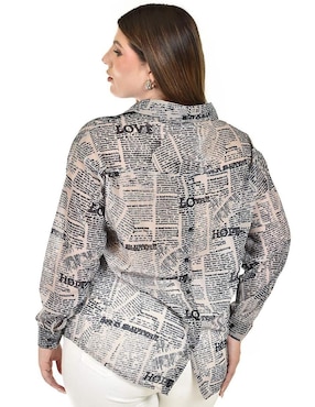 Blusa Roman Fashion manga larga para mujer