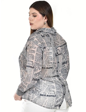 Blusa Roman Fashion manga larga para mujer