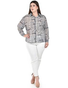 Blusa Roman Fashion manga larga para mujer