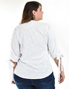 Blusa Roman Fashion manga 3/4 para mujer